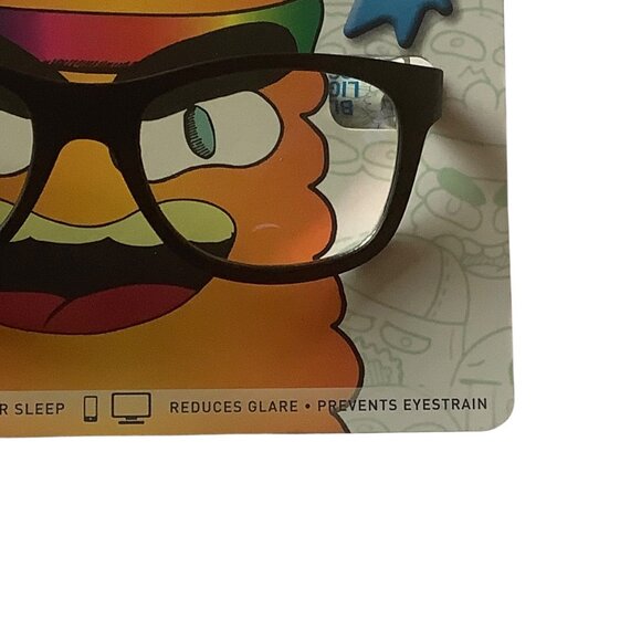 ICU Eyewear Kids Screen Vision Blue Light Filtering Large Oval Glasses Black NEW - Picture 5 of 7